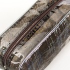 Косметичка ПВХ, отдел на молнии, с ручкой, цвет чёрный - фото 24521587