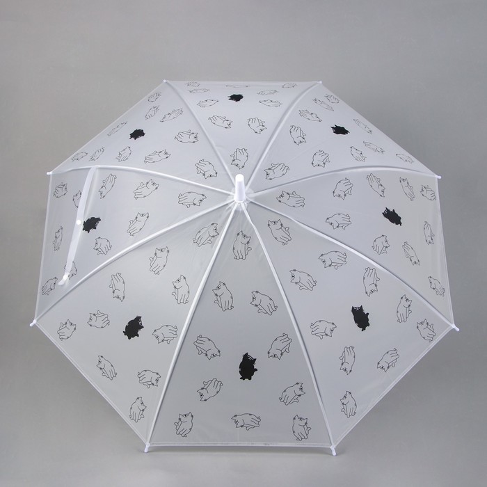 Детский зонт «Чёрно-белые кошки» 92 × 92 × 75,5 см, МИКС - фото 1883515478