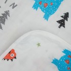 Одеяло лёгкое Крошка Я "Дино" 90*90 см, муслин четырехслойный, 100% хлопок 4729536