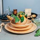 Набор тарелок из натурального кедра Mаgistrо, 4 шт: 33×2,5 см, 26×2,8 см, 22×4,5 см, 14×7,5 см - Фото 1