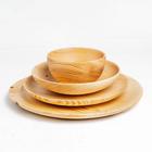 Набор тарелок из натурального кедра Mаgistrо, 4 шт: 33×2,5 см, 26×2,8 см, 22×4,5 см, 14×7,5 см - Фото 3