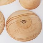 Набор тарелок из натурального кедра Mаgistrо, 4 шт: 33×2,5 см, 26×2,8 см, 22×4,5 см, 14×7,5 см - Фото 6