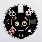 Набор магнитных закладок 8 шт на круглой подложке "Котик" - Фото 6