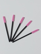 Щёточки для бровей и ресниц, силиконовые, набор - 5 шт., 10.5 см, цвет чёрный/розовый - Фото 4