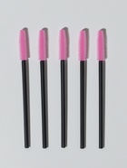 Щёточки для бровей и ресниц, силиконовые, набор - 5 шт., 10.5 см, цвет чёрный/розовый - Фото 5