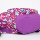 Рюкзак детский на молнии, наружный карман, светоотражающая полоса, цвет фиолетовый - фото 6267581