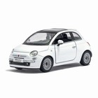 Машина металлическая Fiat 500, 1:28, открываются двери, инерция, цвет белый - Фото 5