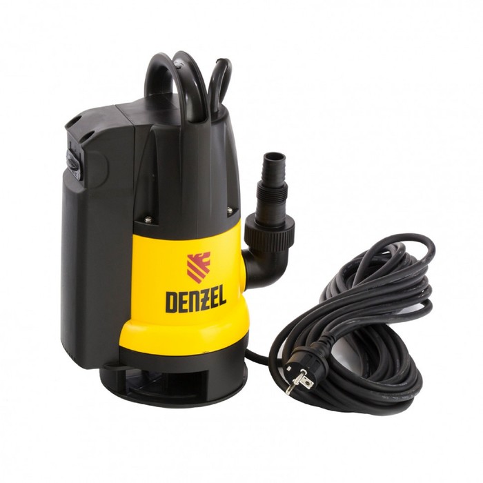 Насос дренажный Denzel DP800A, 800 Вт, подъем 5 м, 13000 л/ч, съемный кабель 10м - фото 1908527892