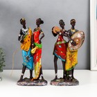 Сувенир полистоун "Молодая пара из Африки" МИКС 31,5х8х16 см - фото 3428241