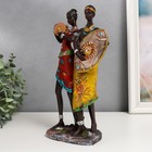 Сувенир полистоун "Молодая пара из Африки" МИКС 31,5х8х16 см - фото 6267613
