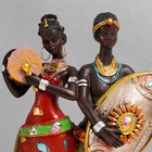 Сувенир полистоун "Молодая пара из Африки" МИКС 31,5х8х16 см - фото 6267614