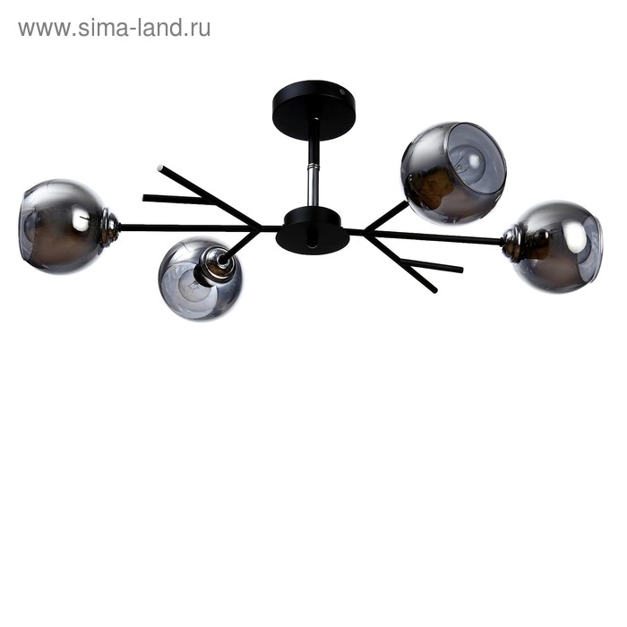 Люстра 0661/4 4хE27 60Вт черный/бронза - Фото 1