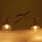 Люстра спот 1661/2 2хE27 60W хром/белый - Фото 3