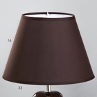 Лампа настольная RISALUX 9313033TL/1, E14, 40 Вт, коричневая, 25×25×34 см  (артикул 4543525)  большой выбор товаров оптом и в розницу по низким ценам с доставкой