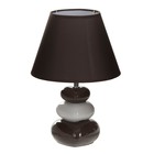 Лампа настольная RISALUX 9313033TL/1, E14, 40 Вт, коричневая, 25×25×34 см  (артикул 4543525)  большой выбор товаров оптом и в розницу по низким ценам с доставкой