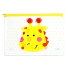 Папка на молнии «Мордашки» А4, МИКС - Фото 3