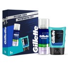 Набор Gillette: гель после бритья Sensitive, 75 мл + пена для бритья Series, 100 мл - Фото 1