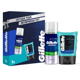 Набор Gillette: гель после бритья Sensitive, 75 мл + пена для бритья Series, 100 мл 4795537