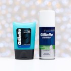 Набор Gillette: гель после бритья Sensitive, 75 мл + пена для бритья Series, 100 мл - Фото 6