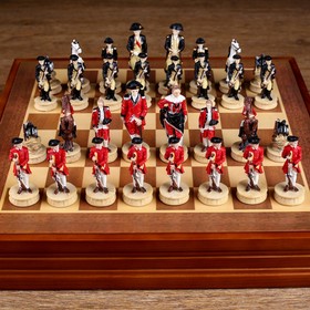 Шахматы сувенирные "Гражданские войны", h короля-8 см, h пешки-6 см, 36 х 36 см