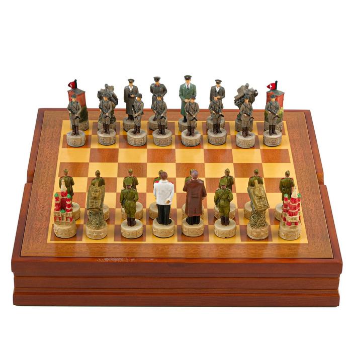 Шахматы сувенирные "Победные", h короля-8 см, h пешки-6,3 см, 36 х 36 см - Фото 1
