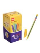 Ручка шариковая, синий стержень, узел 0.5 мм, на масляной основе, корпус тонированный, МИКС  (артикул 4645894)  большой выбор товаров оптом и в розницу по низким ценам с доставкой