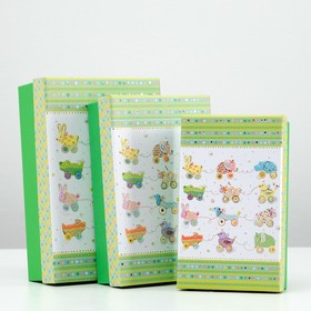 Набор коробок 3 в 1 "Игрушки", 22 х 15 х 6,5 - 18 х 11 х 4,5 см 4580856
