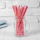 Трубочки для коктейля «Зигзаг», набор 25 шт., цвет розово-золотой - Фото 1