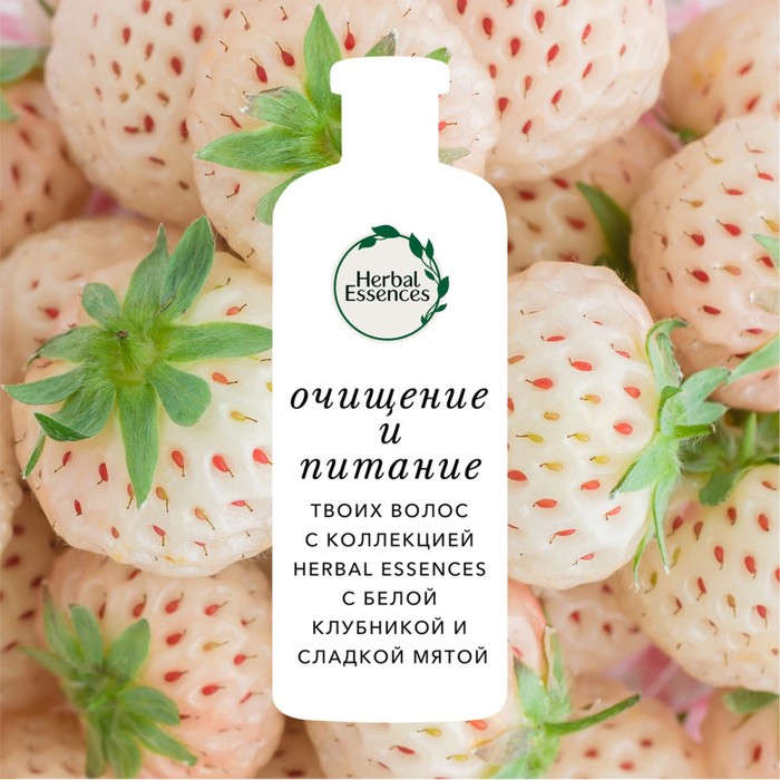 Шампунь Herbal Essences «Белая клубника и сладкая мята», 400 мл 19253