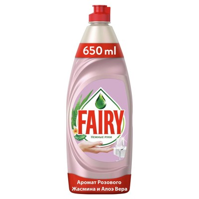 Средство для мытья посуды Fairy Нежные руки «Жасмин и алоэ вера», 650 мл