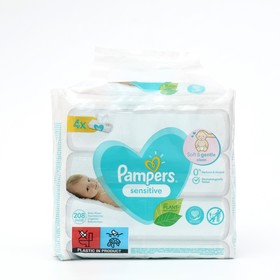 

Детские влажные салфетки Pampers Sensitive, 4 уп. по 52 шт.