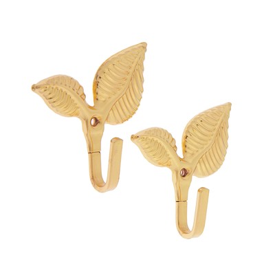 Держатель для штор KS009, однорожковый, цвет золото