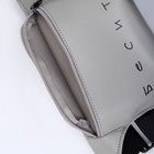 Сумка поясная, отдел на молнии, цвет серый - фото 66166611