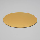 Подложка усиленная, кофе-золото, 28 см, 3,2 мм 4763532