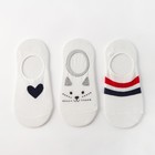 Набор женских носков (3 пары) MINAKU «Зайка», размер 36-37 (23 см) - фото 8933038