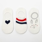 Набор женских носков (3 пары) MINAKU «Зайка», размер 36-37 (23 см) - Фото 3