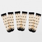 Набор стеклянных женских носков (3 пары) MINAKU размер 36-37 (23 см) - фото 9514317