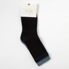 Набор детских носков 2 пары "Бамбук", 22-24 см, чёрн/син - Фото 5