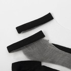 Набор стеклянных женских носков 3 пары "Француженка", р-р 35-37 (22-25 см), цвет бел/беж/черн - Фото 6