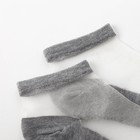 Набор стеклянных носков 3 пары "Француженка", р-р 36-37 (23 см), цвет мята/корал/серый - Фото 9