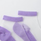 Набор стеклянных носков 3 пары, р-р 35-37 (22-25 см), цв.роз/гол/лаванда - Фото 3