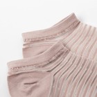 Набор стеклянных женских носков 2 пары "Полосочки", р-р 35-37 (22-25 см), цвет роз/черн - Фото 5