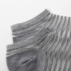 Набор стеклянных женских носков 2 пары "Полосочки", р-р 35-37 (22-25 см), цвет сер/бел - Фото 5