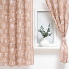 Шторы для кухни «Доляна» Cup of tea 150×180 см- 2 шт., подхваты - 2 шт., 164 г/м², 100% хлопок - Фото 2