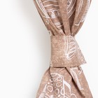 Шторы для кухни «Доляна» Cup of tea 150×180 см- 2 шт., подхваты - 2 шт., 164 г/м², 100% хлопок - Фото 3