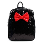 Рюкзак детский с пайетками, 27 см × 23 см × 10 см, «Мышка с бантиком», Минни Маус - Фото 2