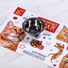 Коврик под миску «А кто это всё съел» 43х28 см - Фото 4