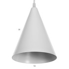 Светильник BayerLux «Конус» 1×40 Вт Е14 белый 16×16×20 см - Фото 4