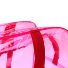 Сумка в роддом 30х50х25, цветной ПВХ, цвет розовый - Фото 3