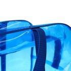 Сумка в роддом, размер 30х50х25 см, цветной ПВХ, цвет прозрачный/голубой, Mum&Baby - фото 24603842